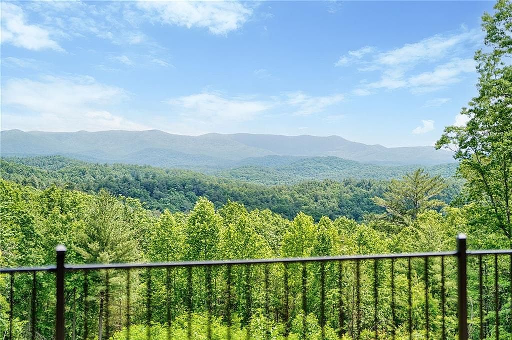Blue Ridge mountain view from the deck